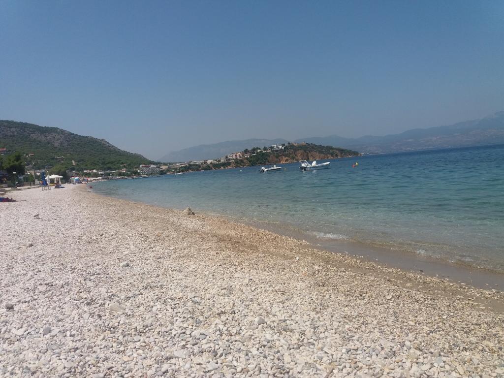 Per Mare Villa Loutra Oraias Elenis Bagian luar foto