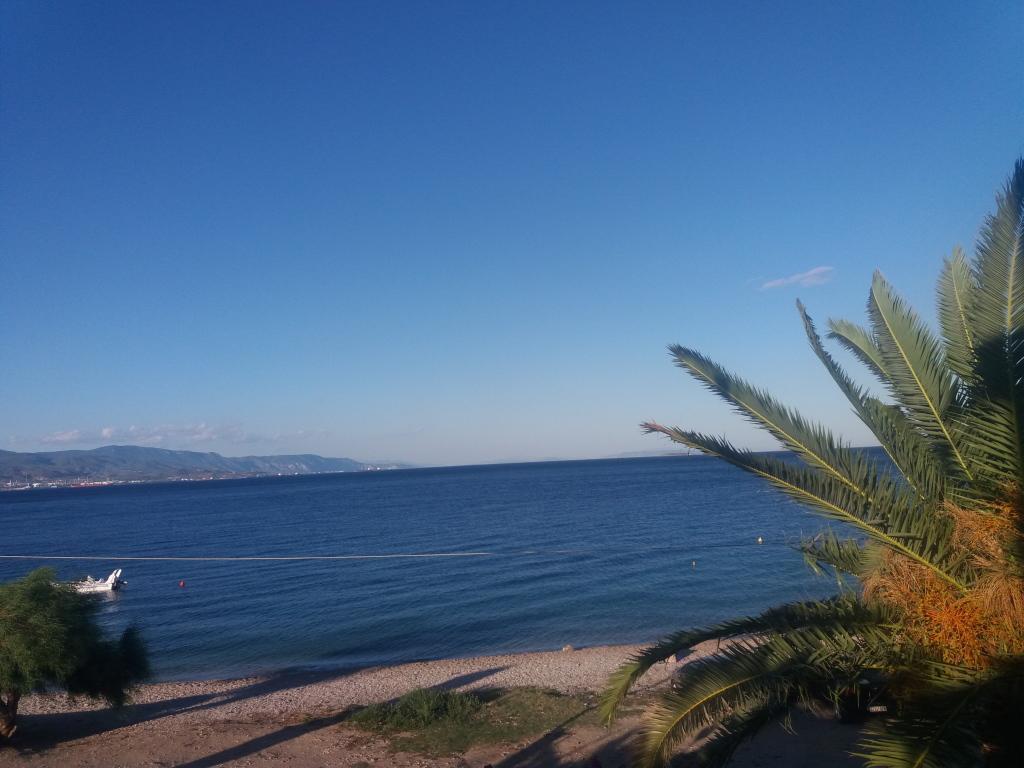 Per Mare Villa Loutra Oraias Elenis Bagian luar foto